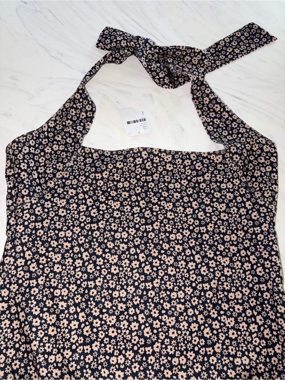 Free People floral blouse shirt top Camisole Bodysuit floral Halter l new nwt - Picture 5 of 5